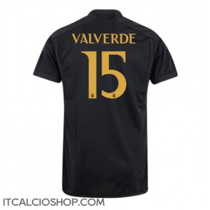 Real Madrid Federico Valverde #15 Terza Maglia 2023-24 Manica Corta